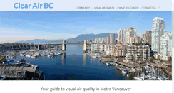 Desktop Screenshot of clearairbc.ca