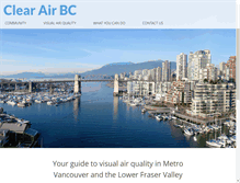 Tablet Screenshot of clearairbc.ca